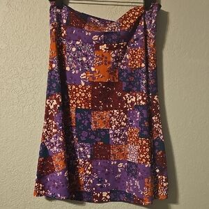 LuLaRoe Multicolor Floral Skirt